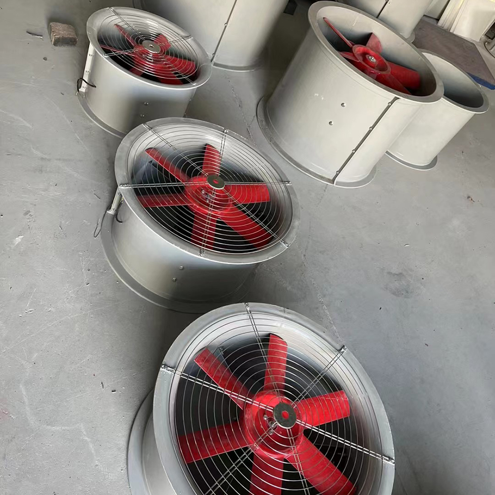 遂宁SJG型玻璃钢鼓式斜流风机噪音低当地生产厂家