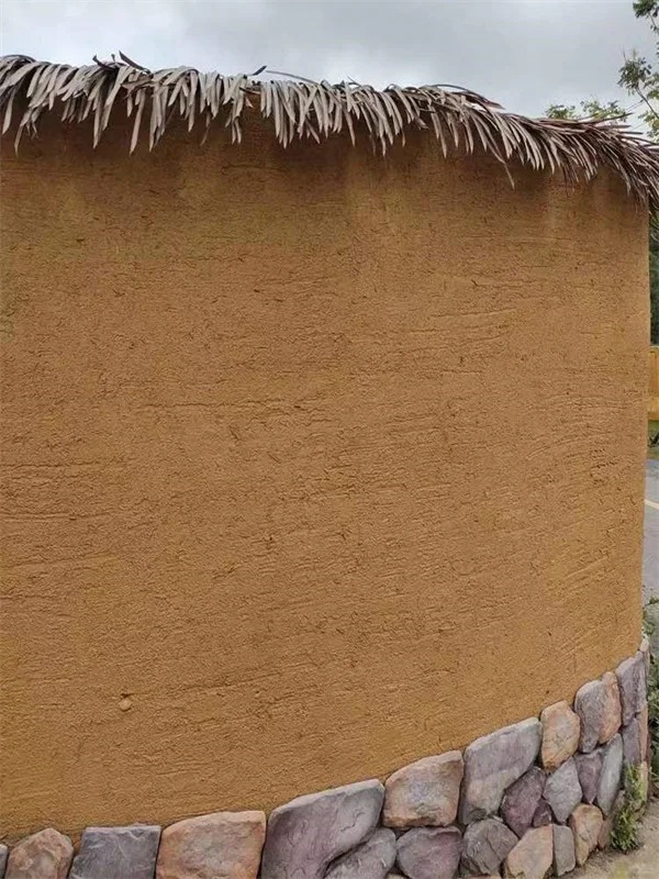 仿泥巴墙稻草漆生产厂家，批发价，可施工