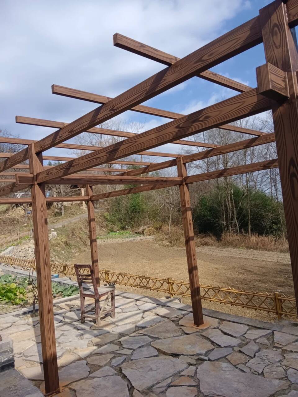 钢结构仿木纹漆，金属面木纹漆，镀锌管木纹漆全包施工价格