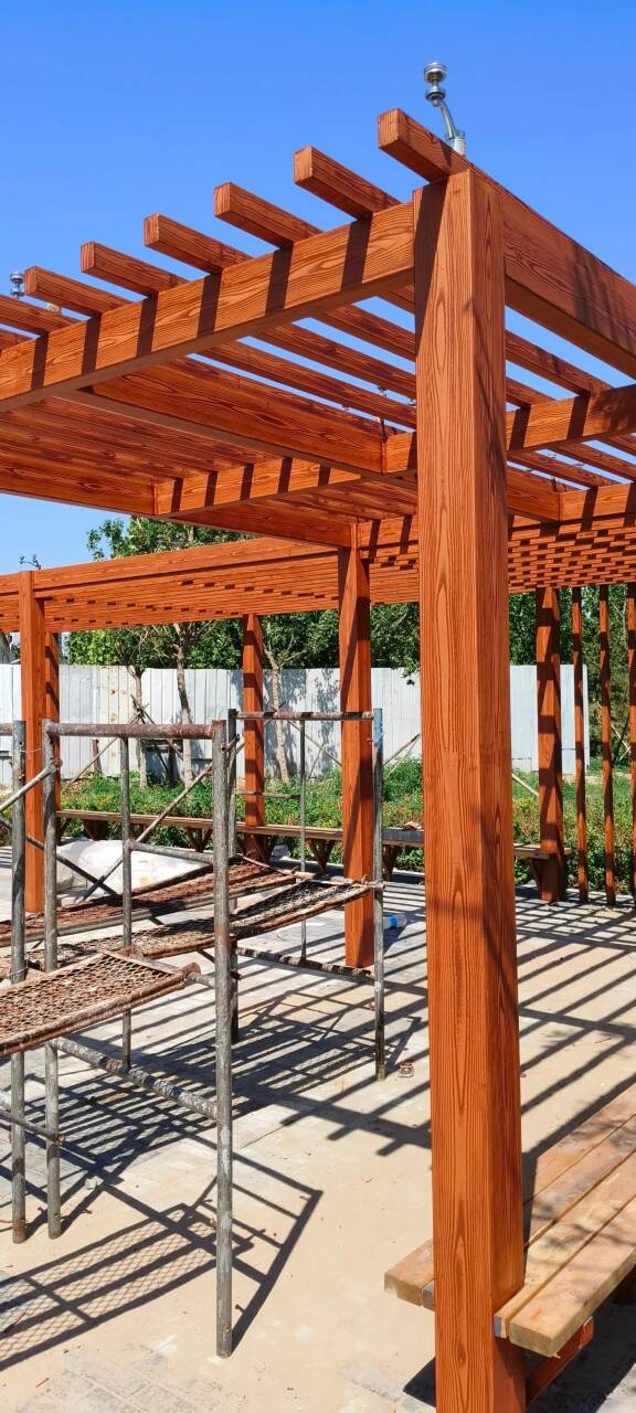 园林建筑木纹漆，内外墙木纹漆，艺术涂料全包施工价格