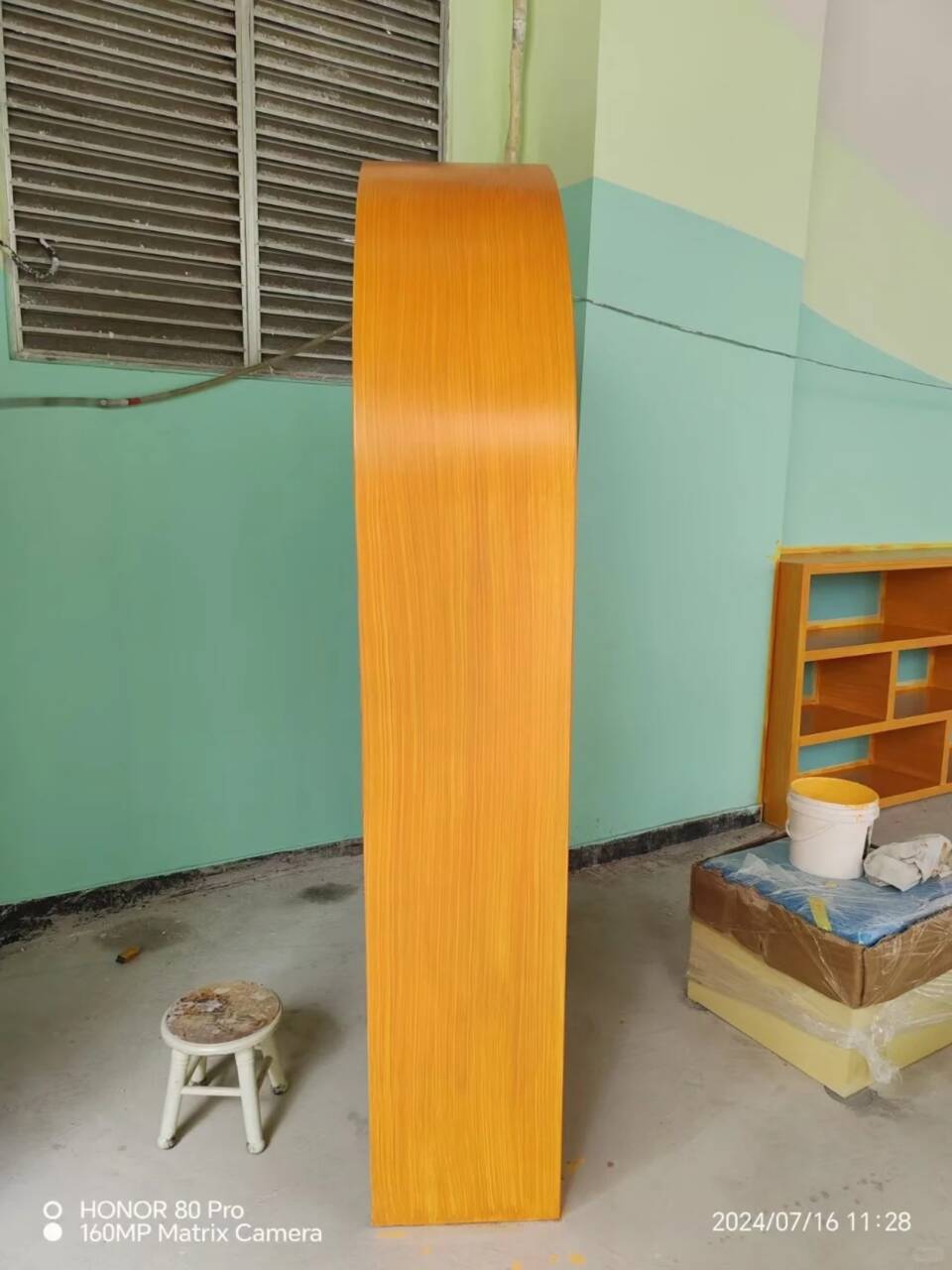 不锈钢仿木纹漆，长廊花架木纹漆，水性木纹漆全包施工价格