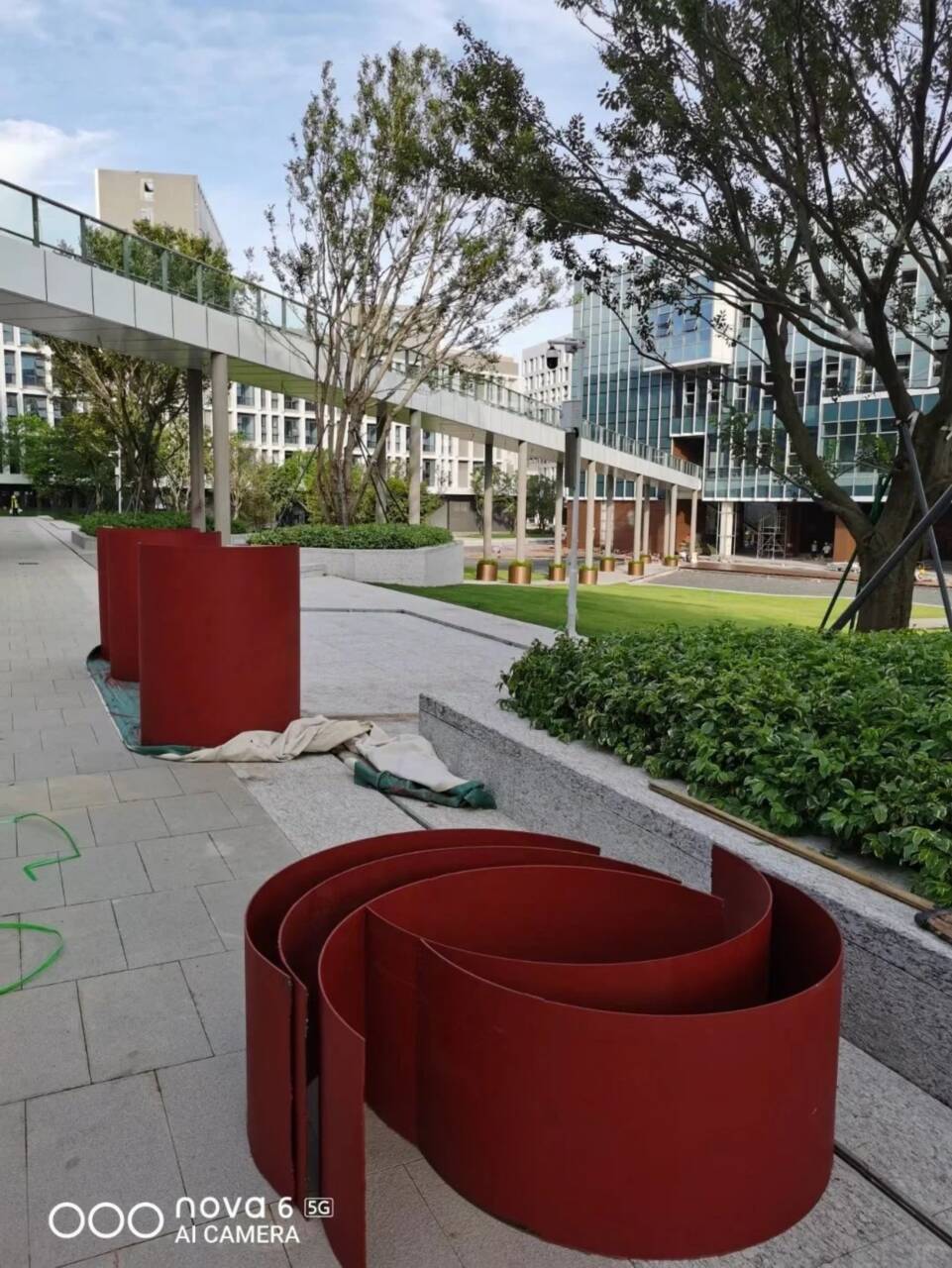 廊架长廊木纹漆，钢结构金属面木纹漆，仿木纹漆施工多少钱