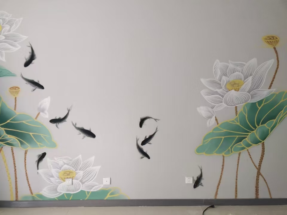 文化墙彩绘手绘墙绘画工作室