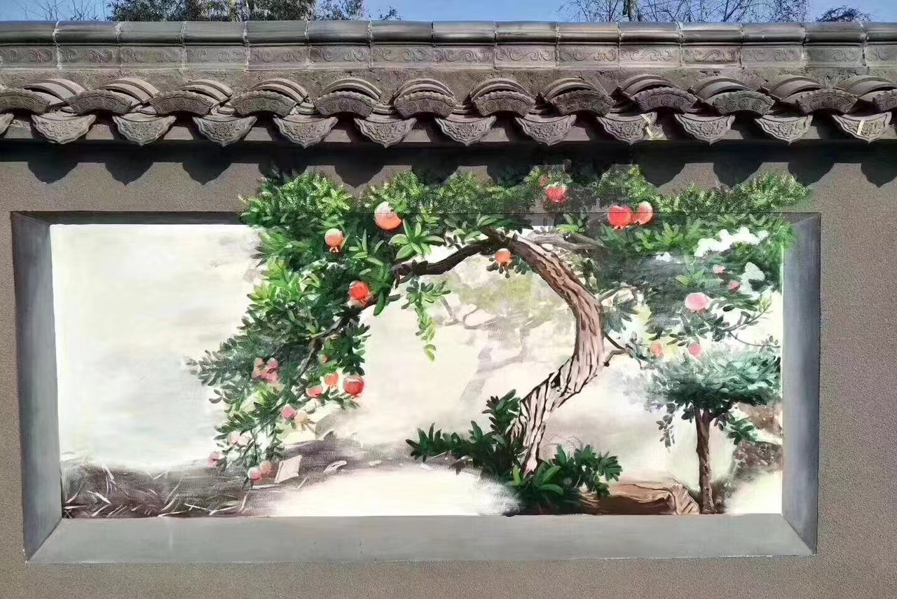 墙面彩绘墙体手绘壁画师公司
