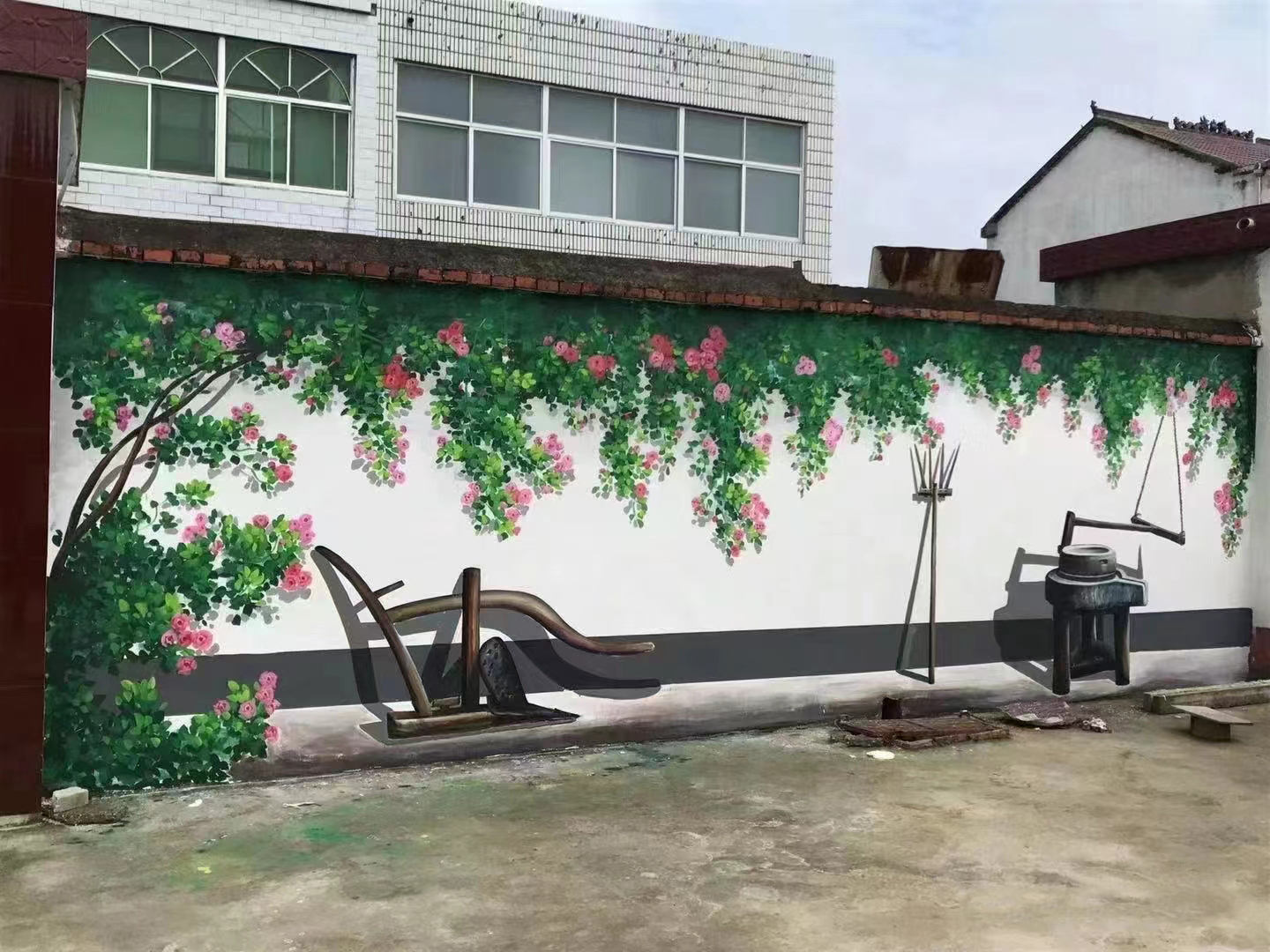 文化墙彩绘手绘墙绘画公司