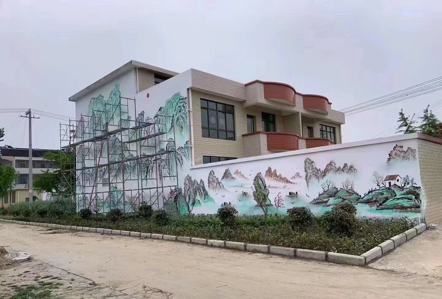 墙面彩绘墙体手绘壁画师团队