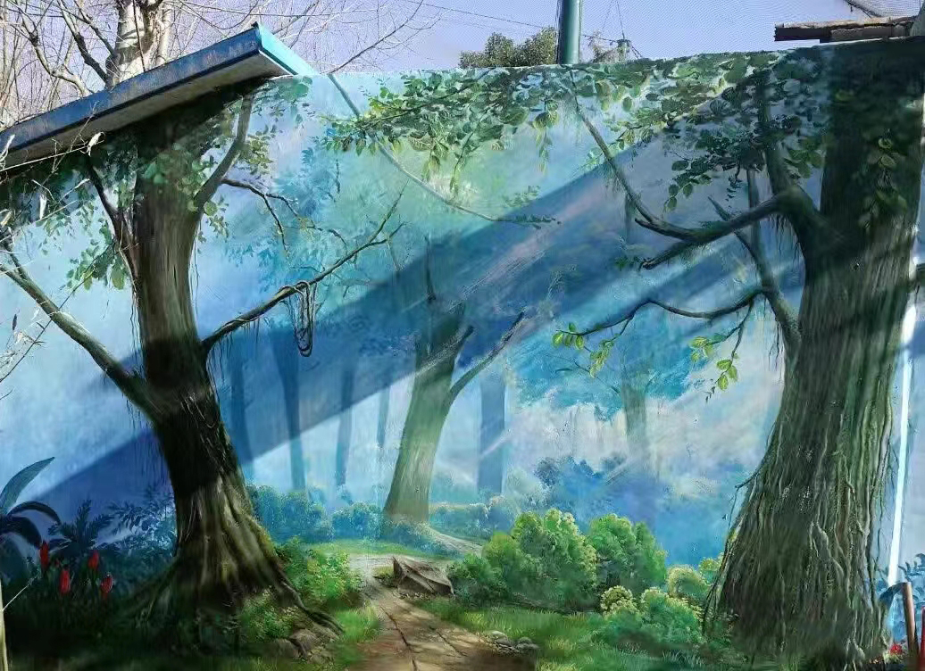 墙面彩绘墙体手绘壁画师团队