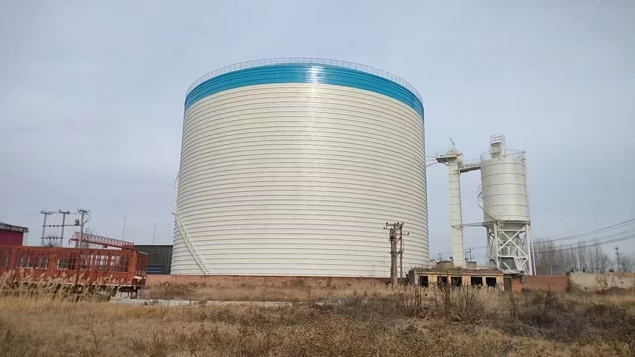 焊接钢板仓_价格实在