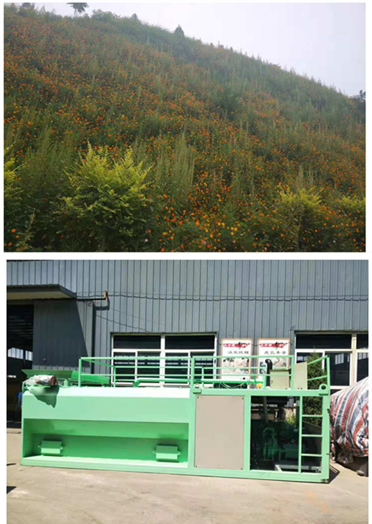 安徽省173千瓦客土护坡种草机绿化筛土机